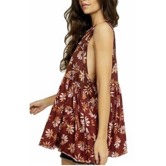 Free People Madison Tank Tunic/Dress in multi combo, size S, NWT - Picture 2 of 12